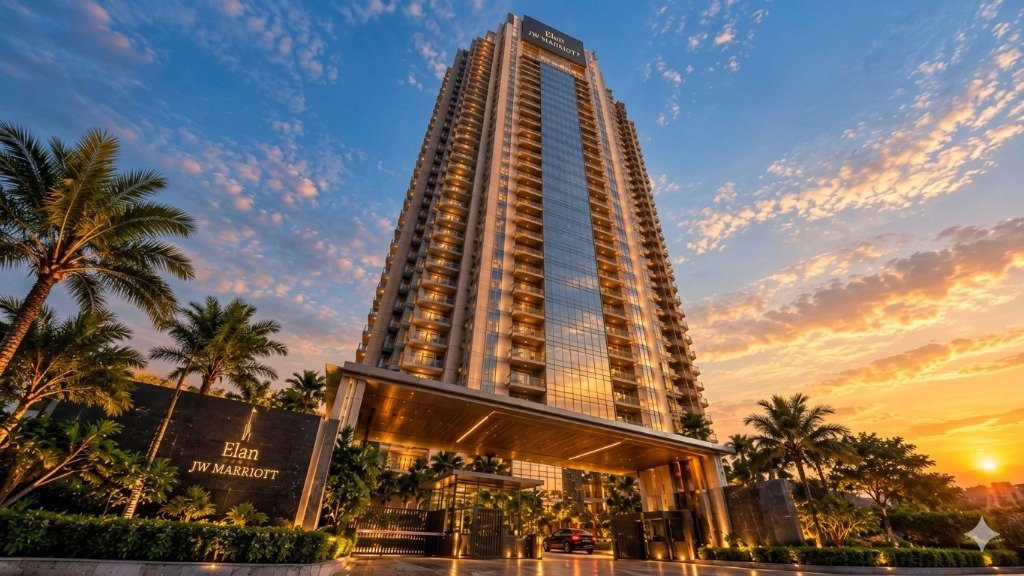 Elan JW Marriott Residences Tower Sunset